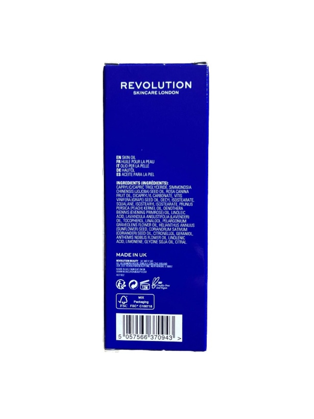 Revolution Skincare London Overnight Face Skin Lavender Oil Smooth Soften 1.01oz - Picture 3 of 3